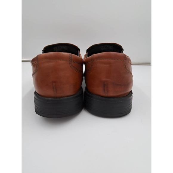 Bostonian Commonwealth FlexLite Brown leather slip o square toe loafers 12 M main image 4